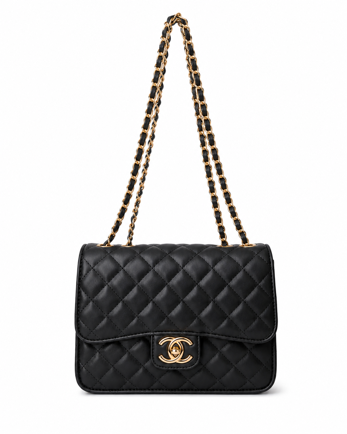 BLACK QUILTED BAG
