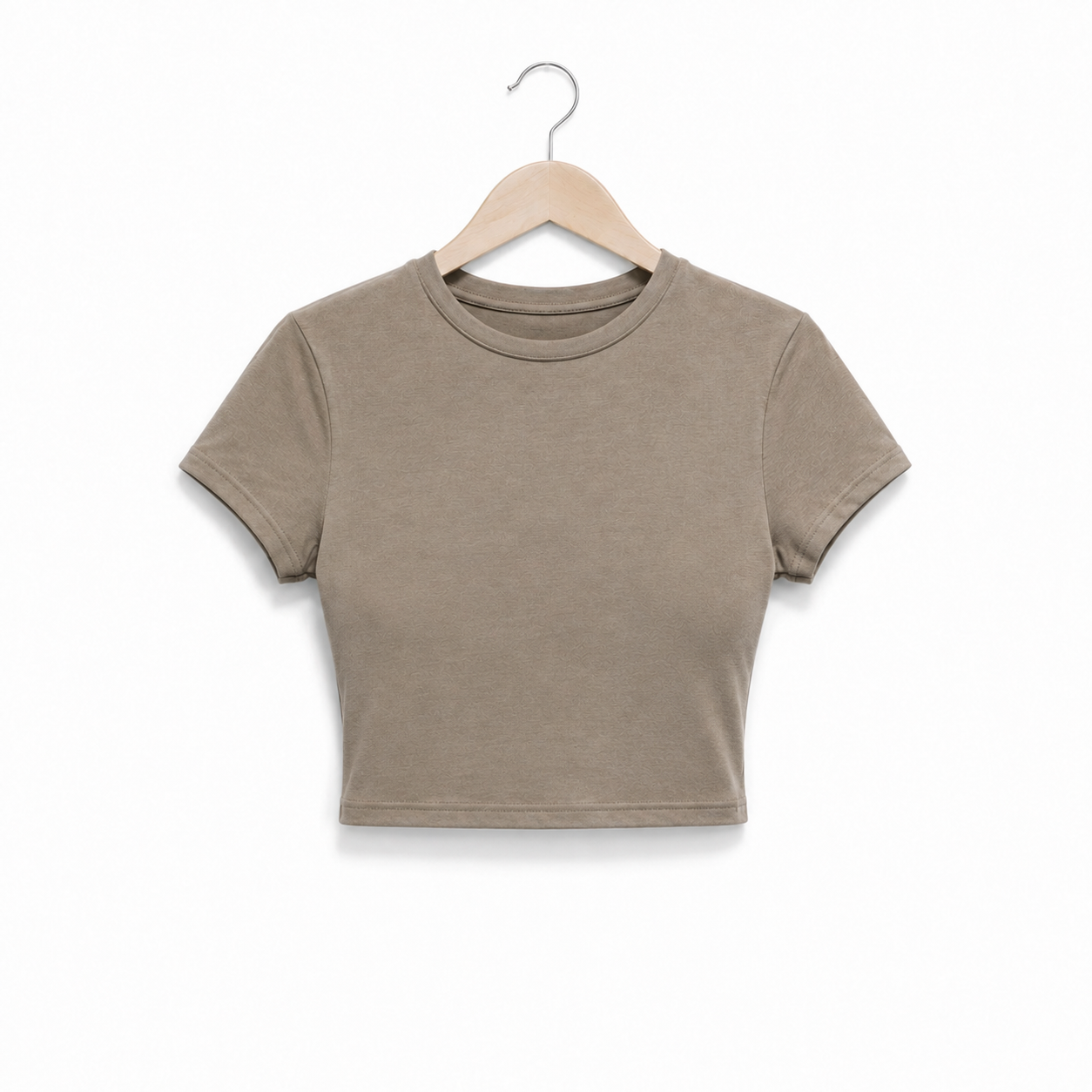 Taupe Brown Short Sleeve T-Shirt