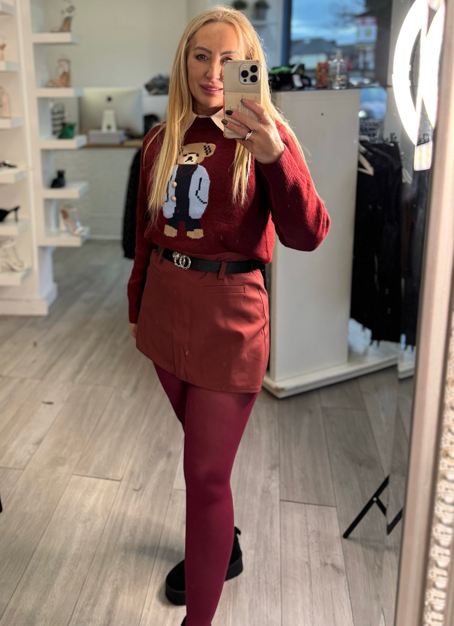 Double O Belted Skorts