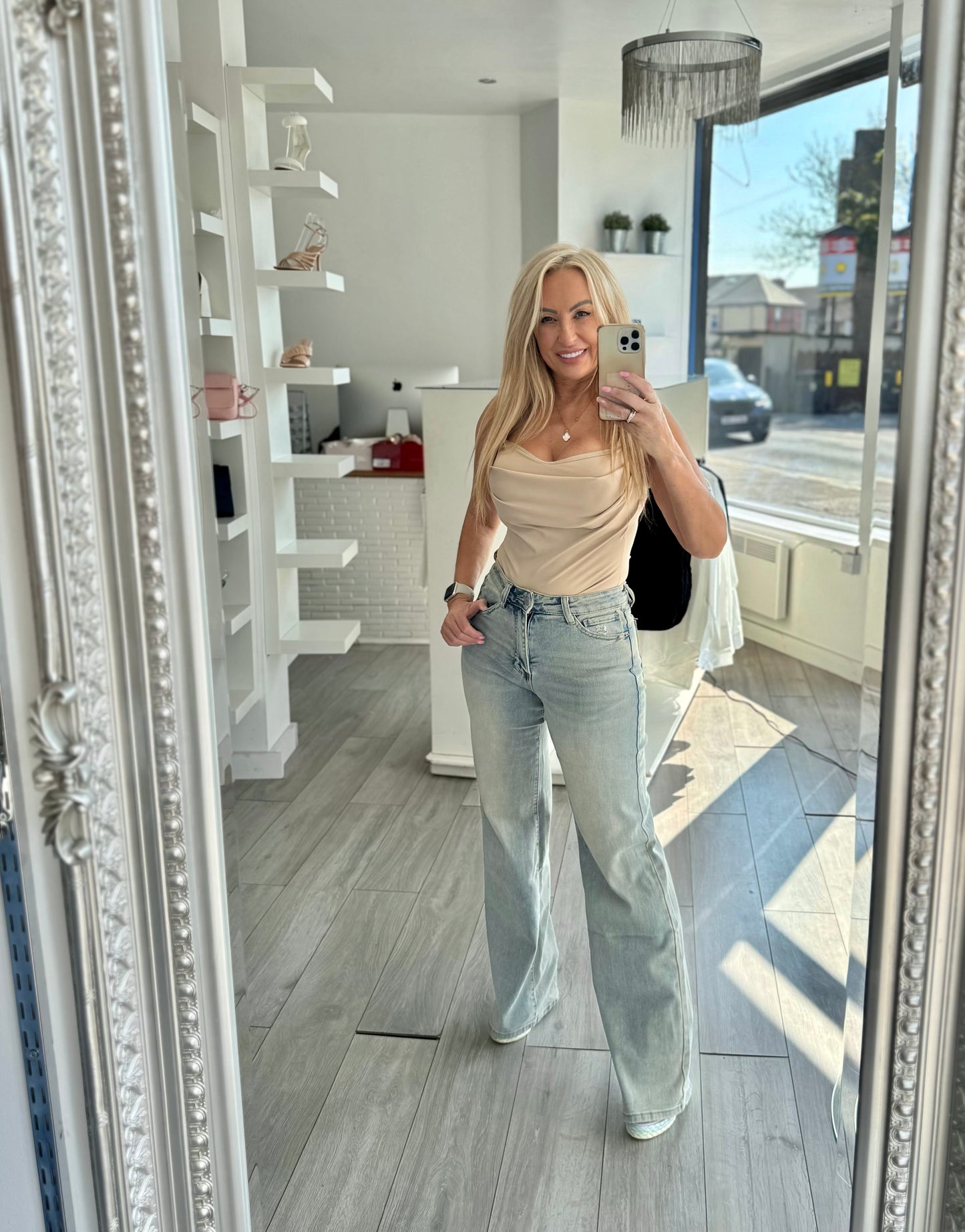 Vintage Blue Faded Jeans