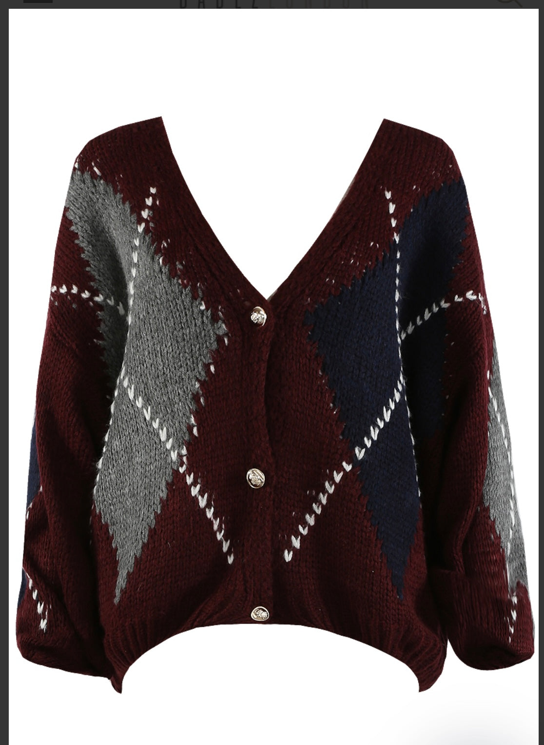 Geometric Knit Cardigan