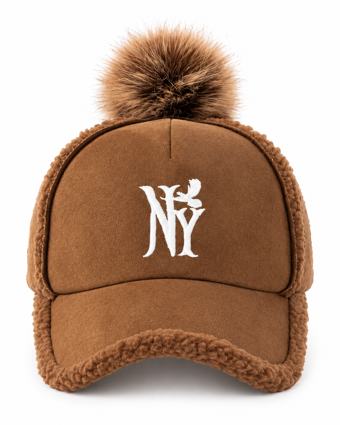 NY Faux Fur BaseBall Cap