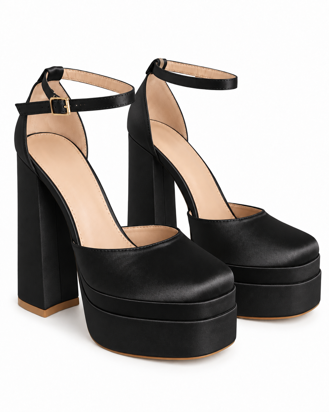 BLACK PLATFORM SHOES