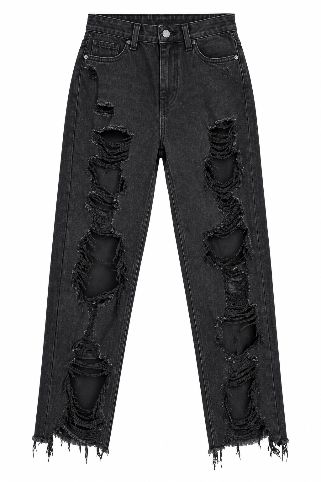Black Queen Hearts Jeans
