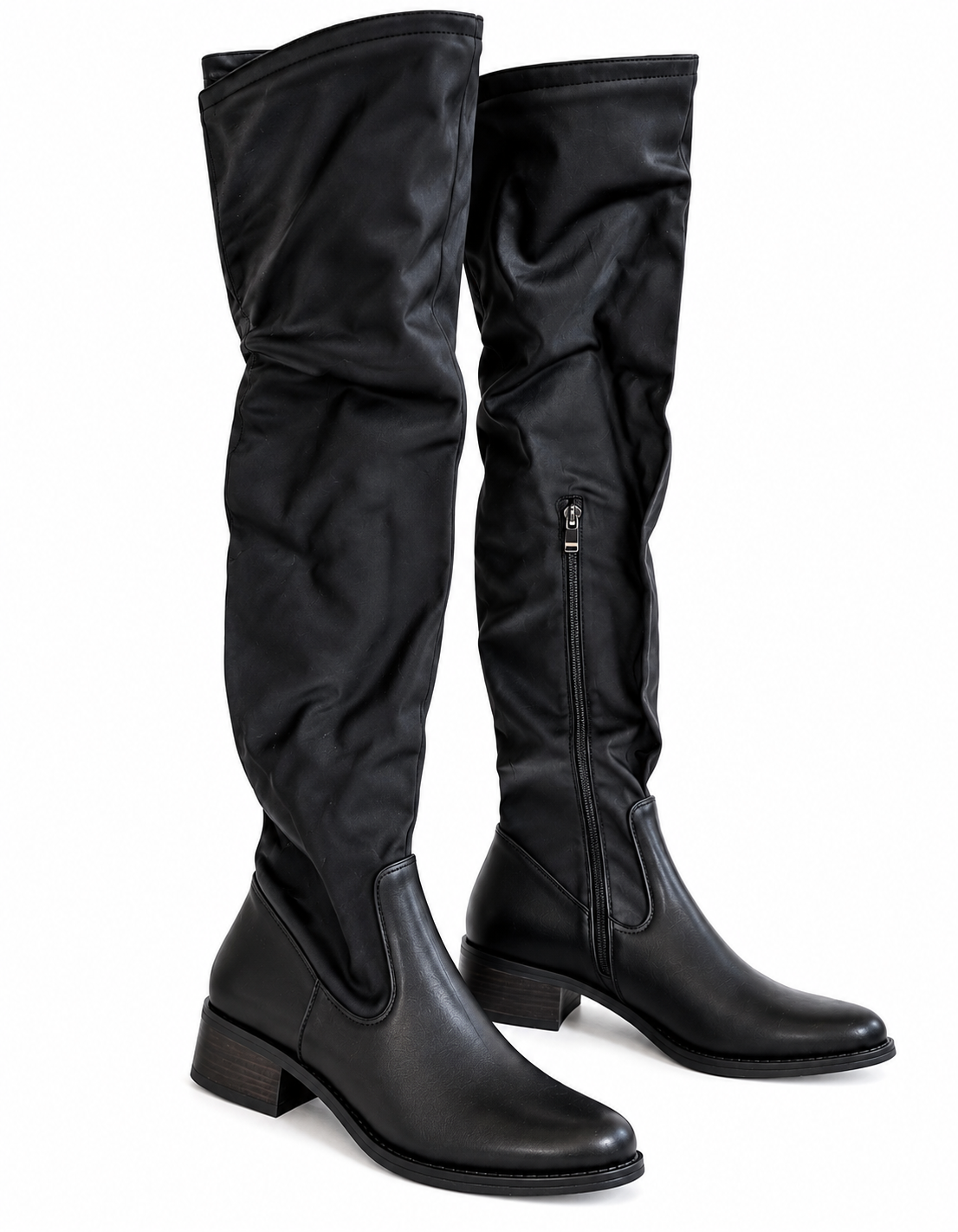 Black Knee High Boots