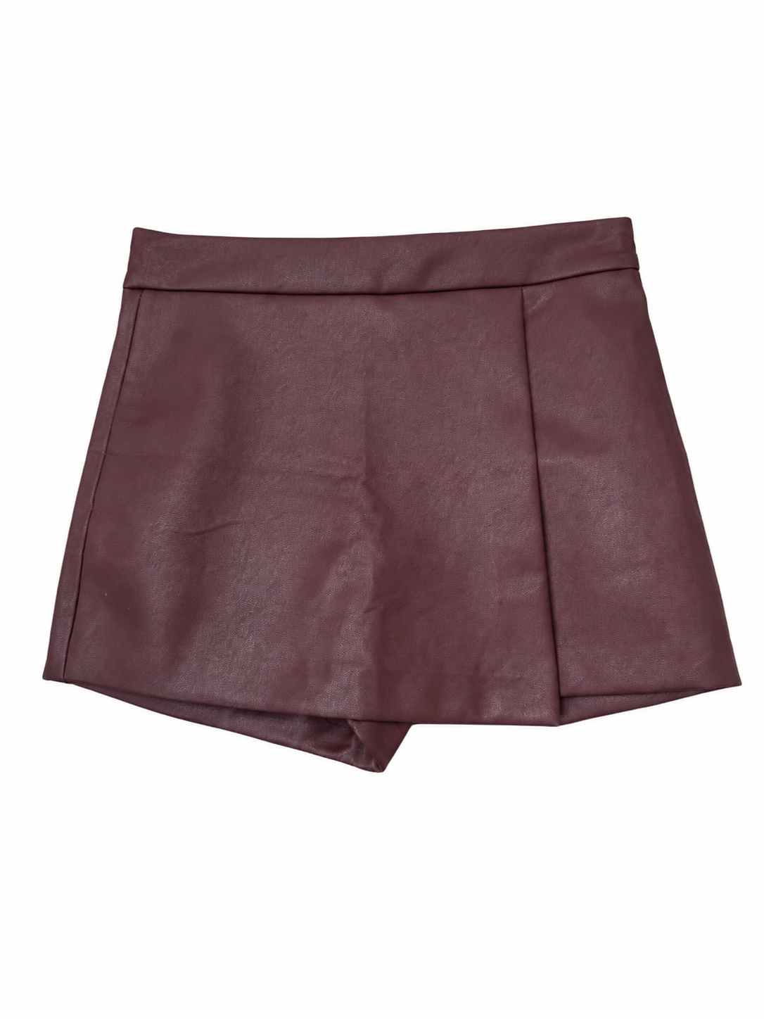 Faux Leather Mini Skort