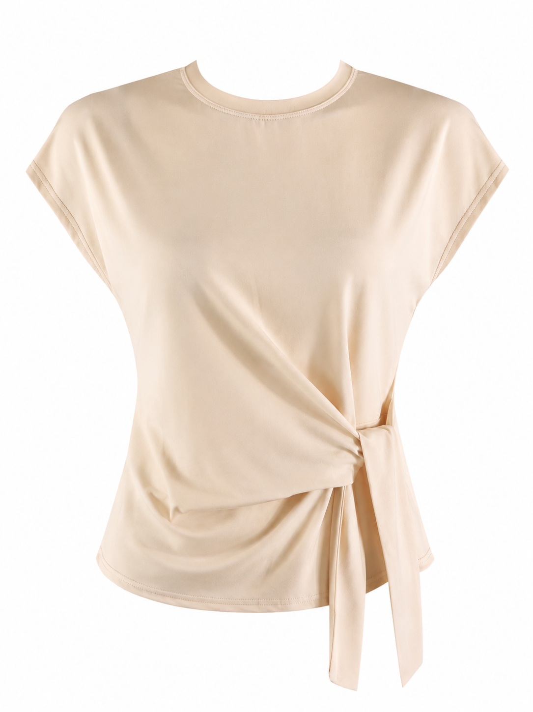 Tie Side Cap Sleeve Top
