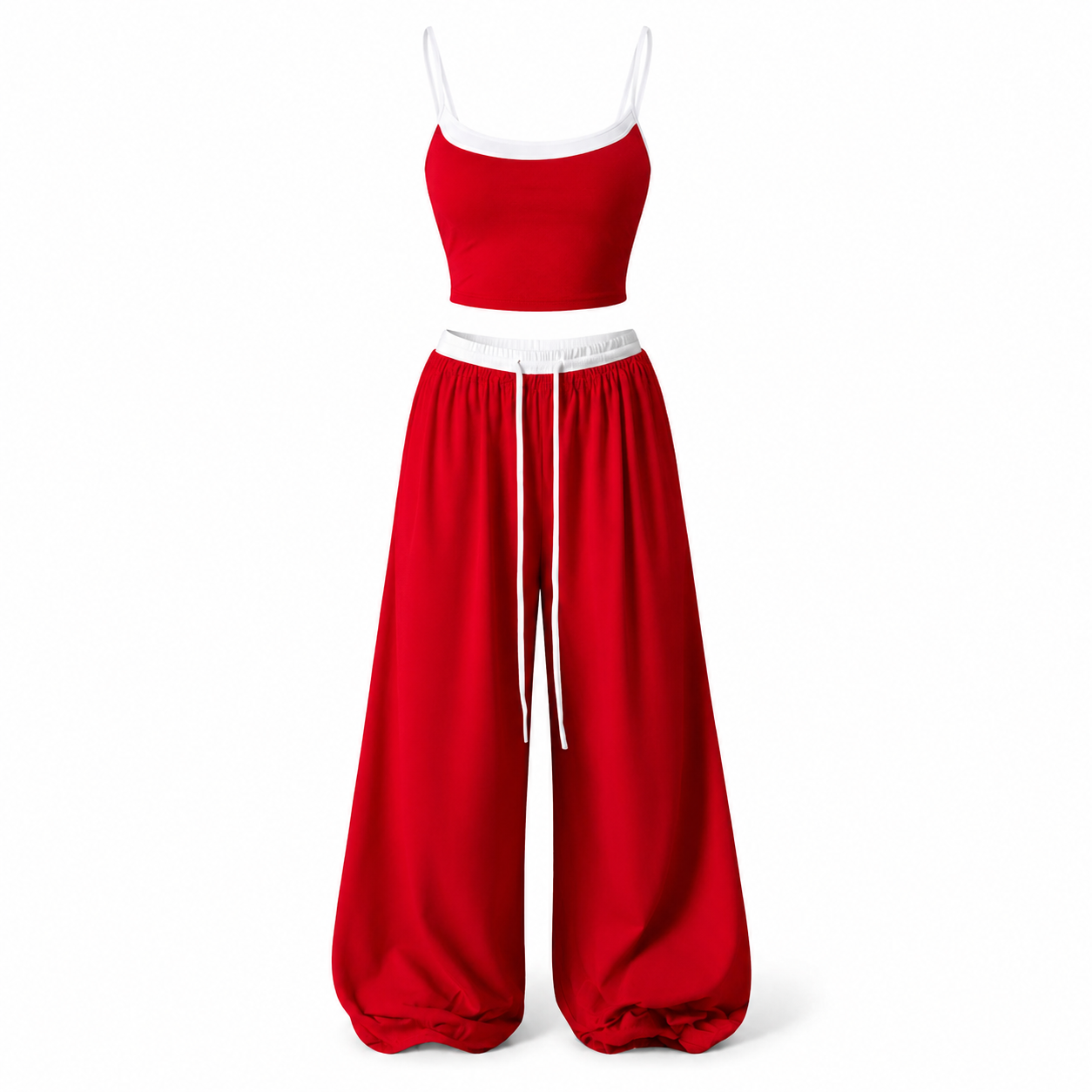 Red Two-Piece Set