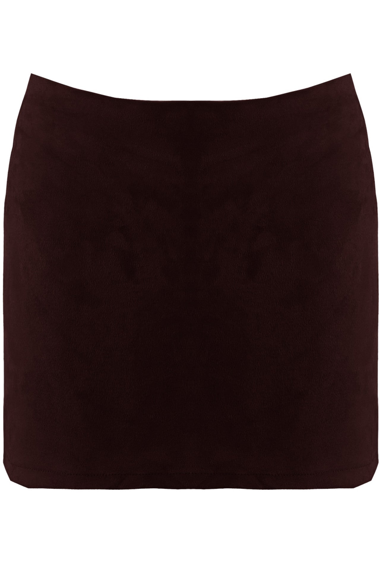 Faux Suede Skort