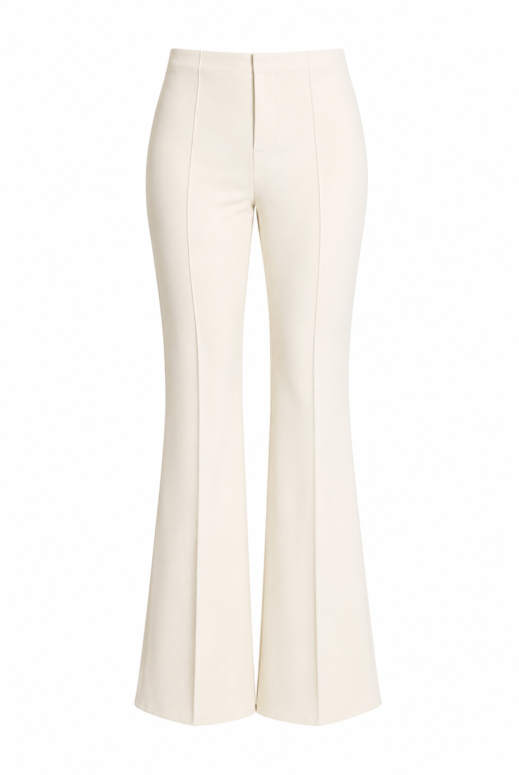 Tailored Flare Trousers in Cream