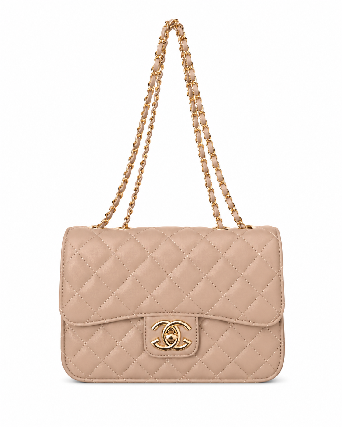 NUDE QUILTED BAG