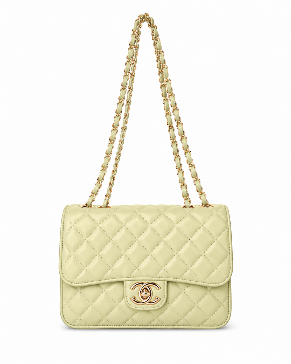 GREEN QUILTED BAG