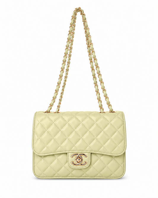 GREEN QUILTED BAG
