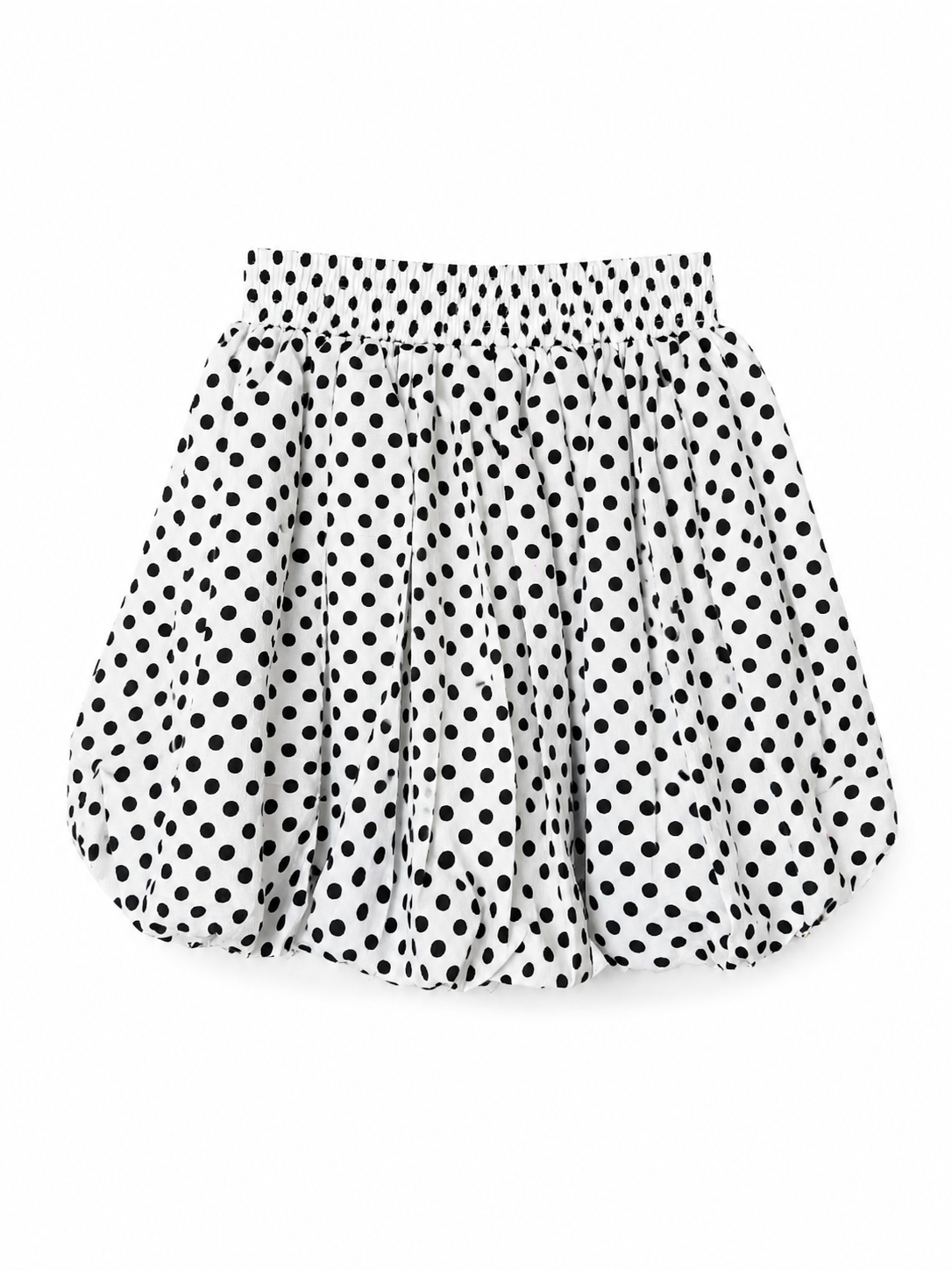 White and Black Polka Dot Skort