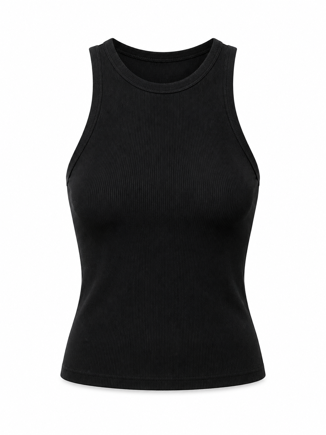 Black  Vest Top