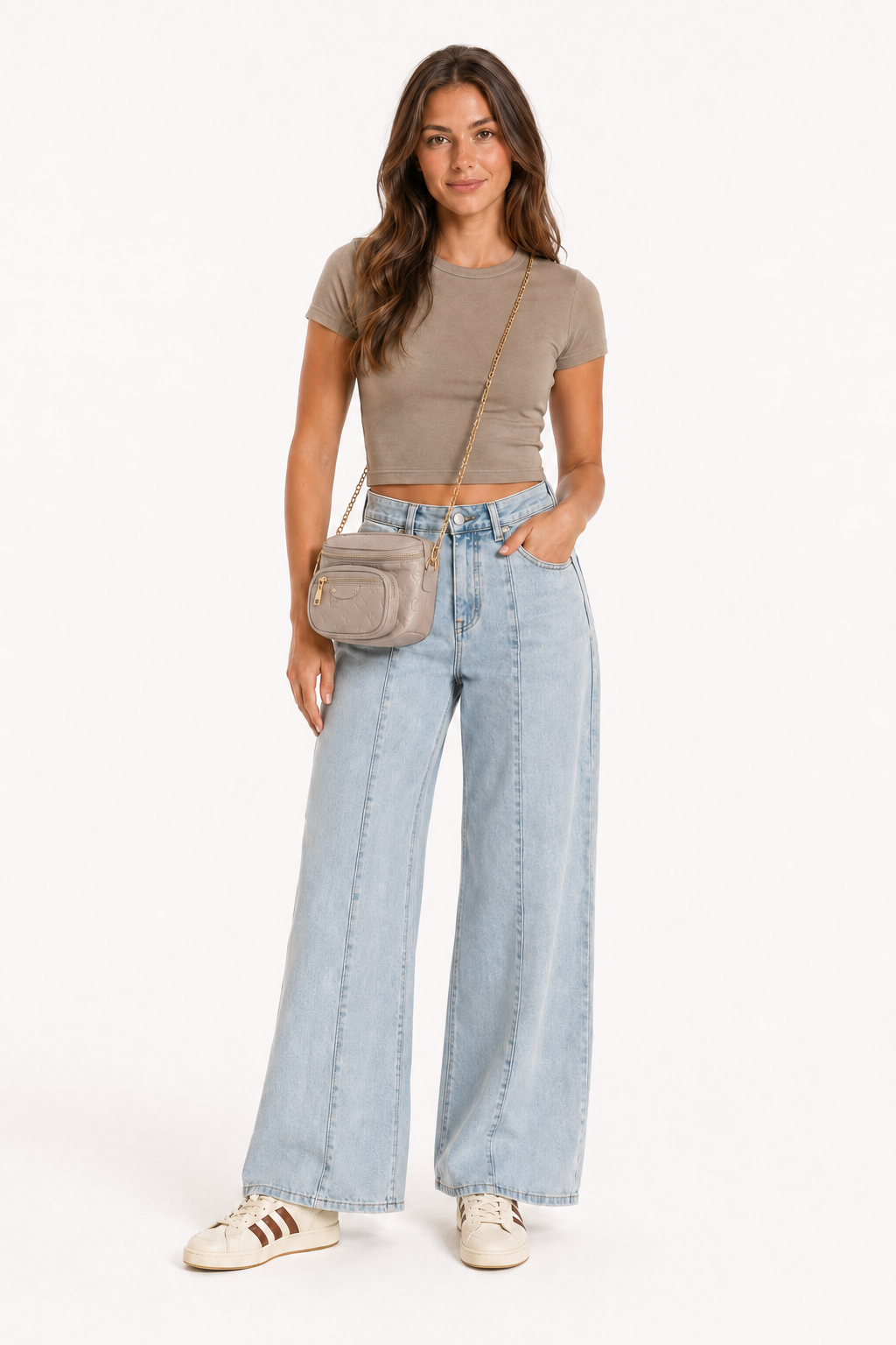 Taupe Brown Short Sleeve T-Shirt