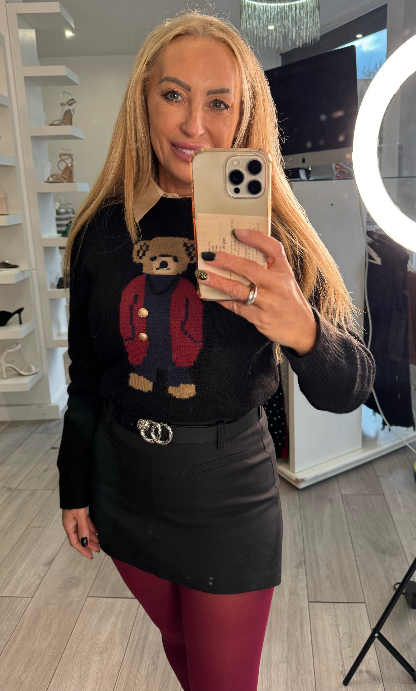 Double O Belted Skorts