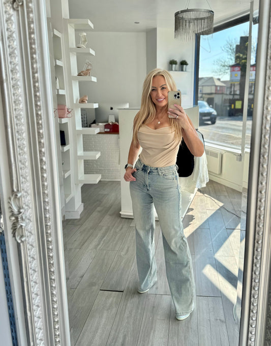 Vintage Blue Faded Jeans
