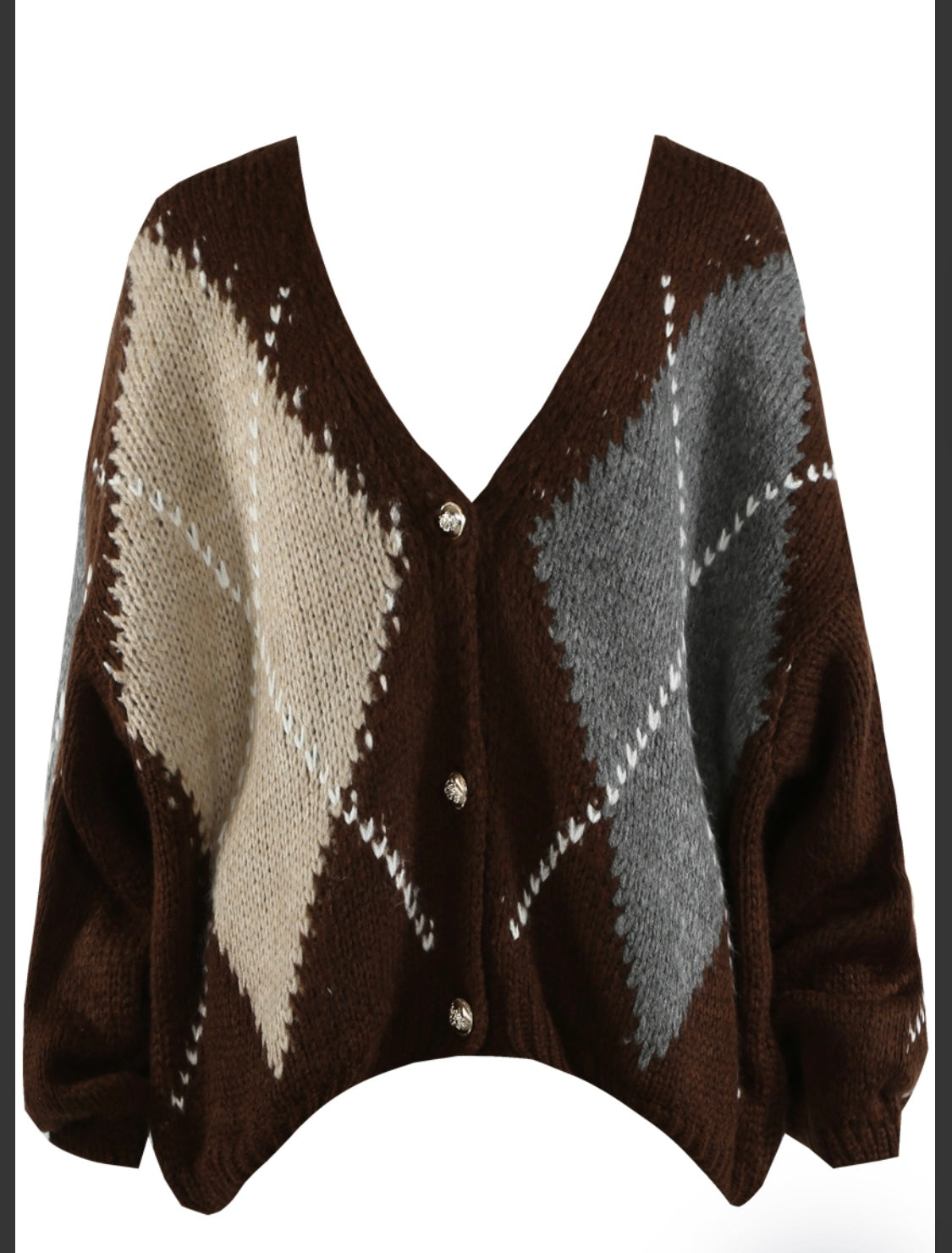 Geometric Knit Cardigan