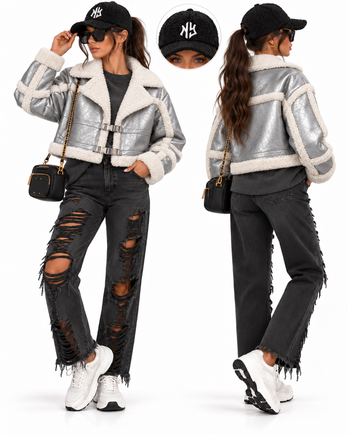 Silver Aviator Jacket