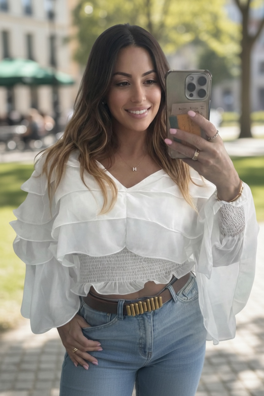 CHIFFON LAYERED TOP