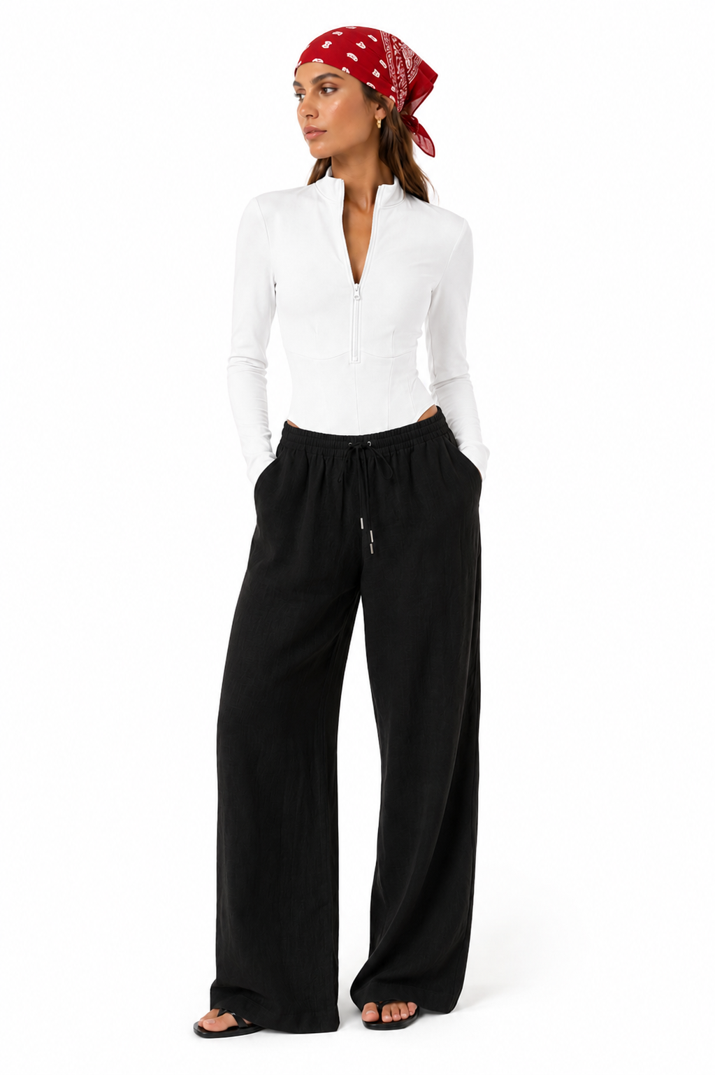 Zip Up Long Sleeve Bodysuit