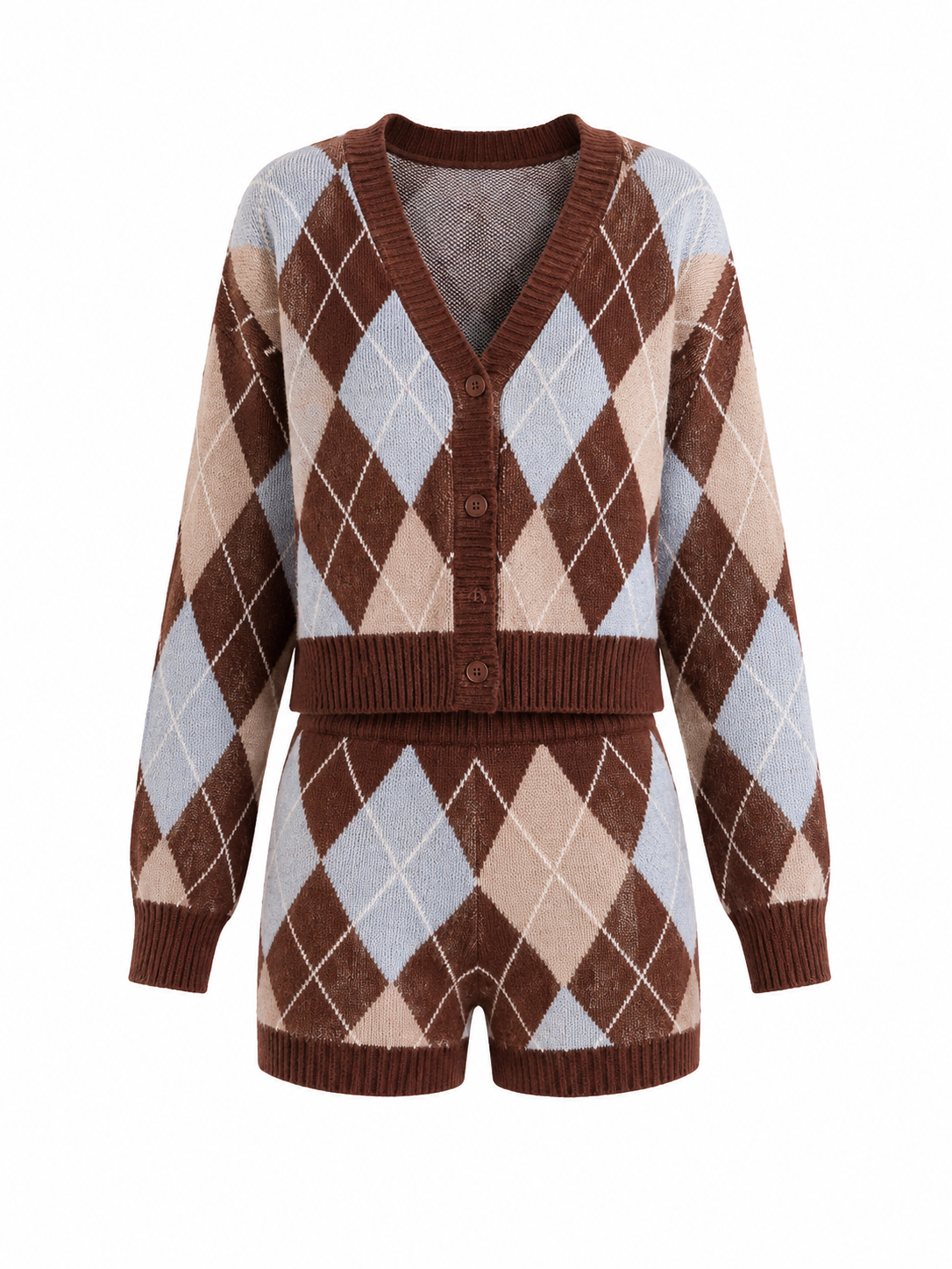 Argyle Knit Co-Ord
