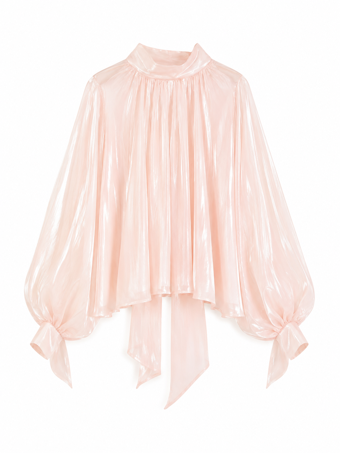 Bow Neck Organza Blouse