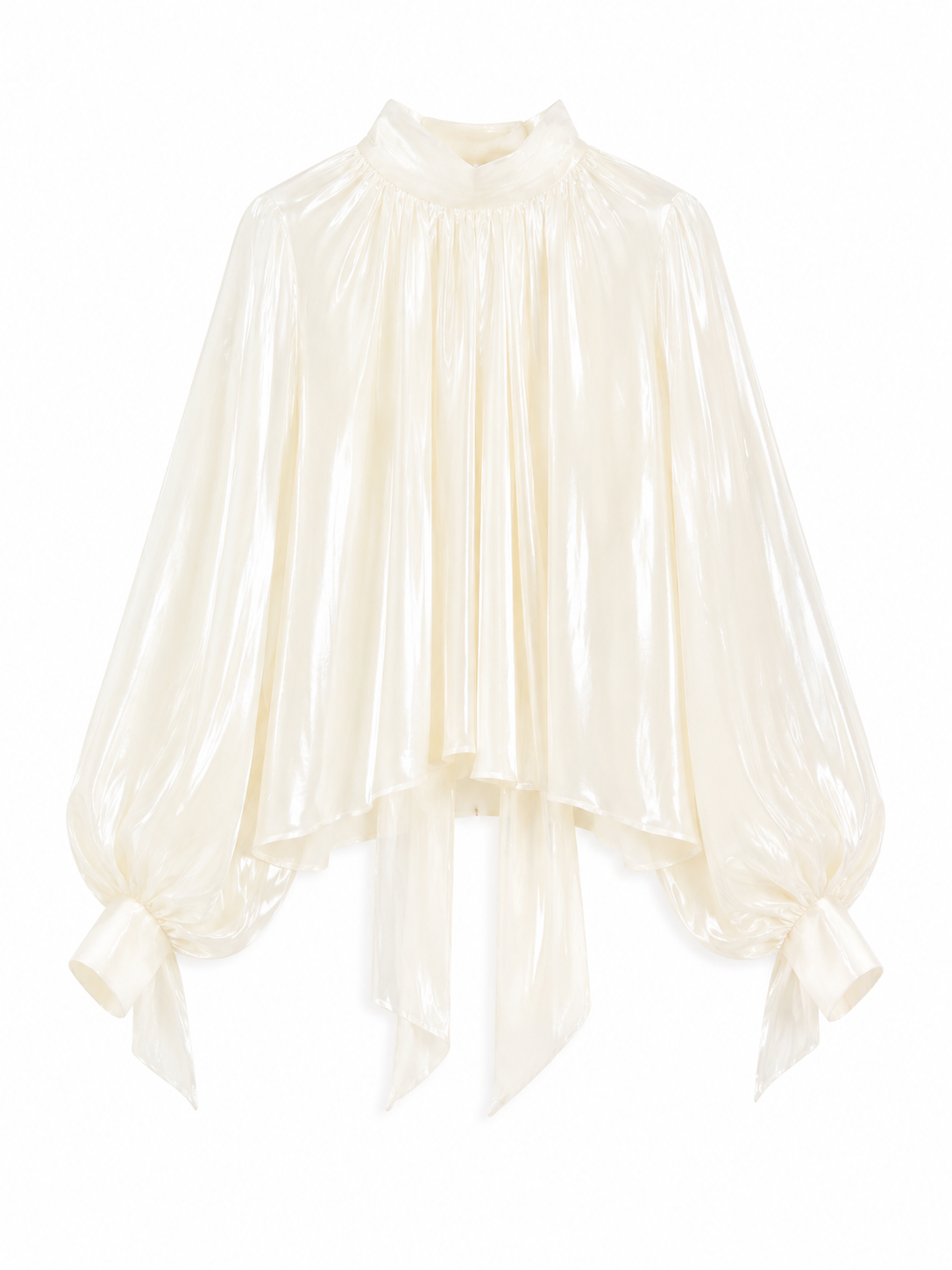 Bow Neck Organza Blouse