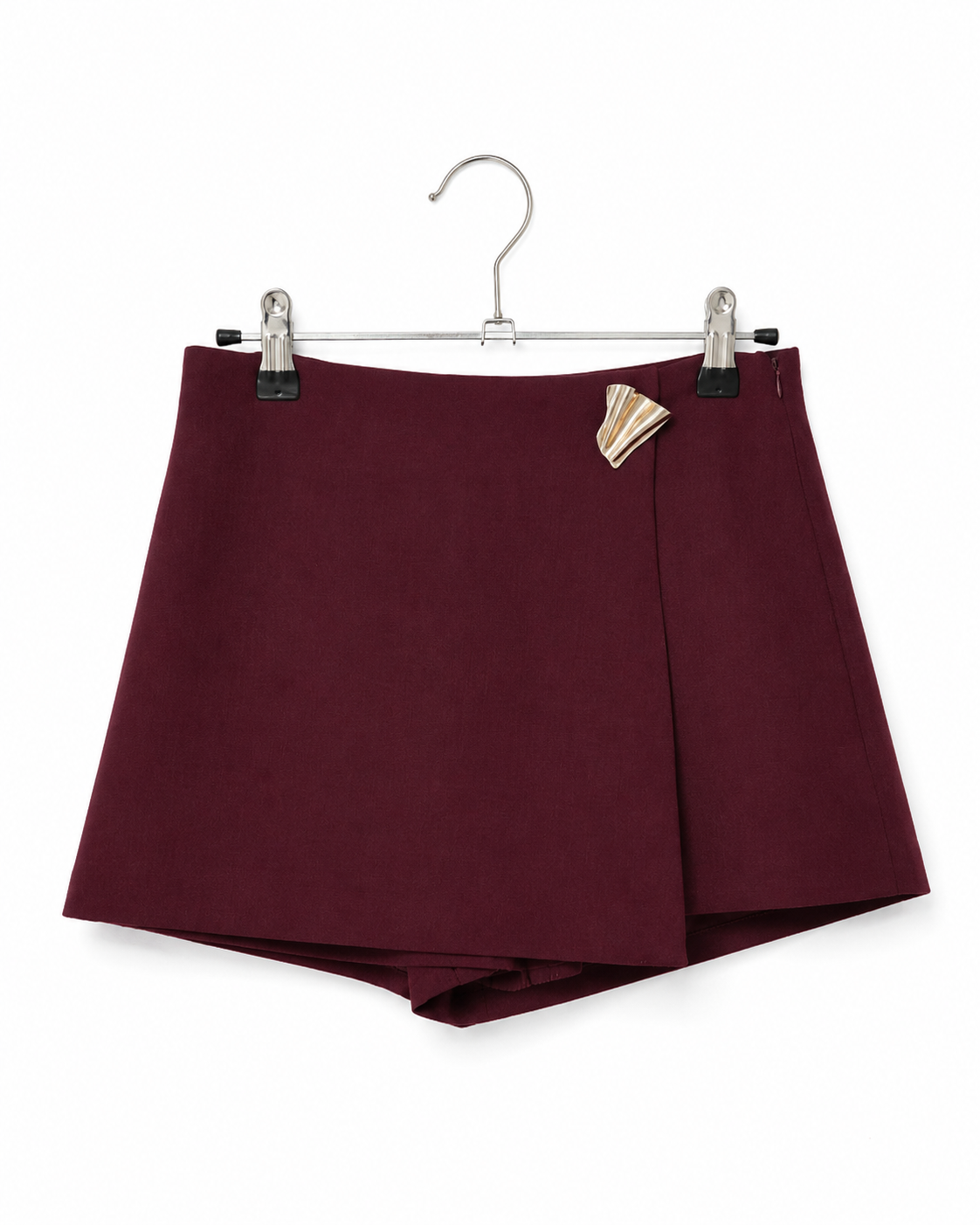 Tailored Skort With Statement Button