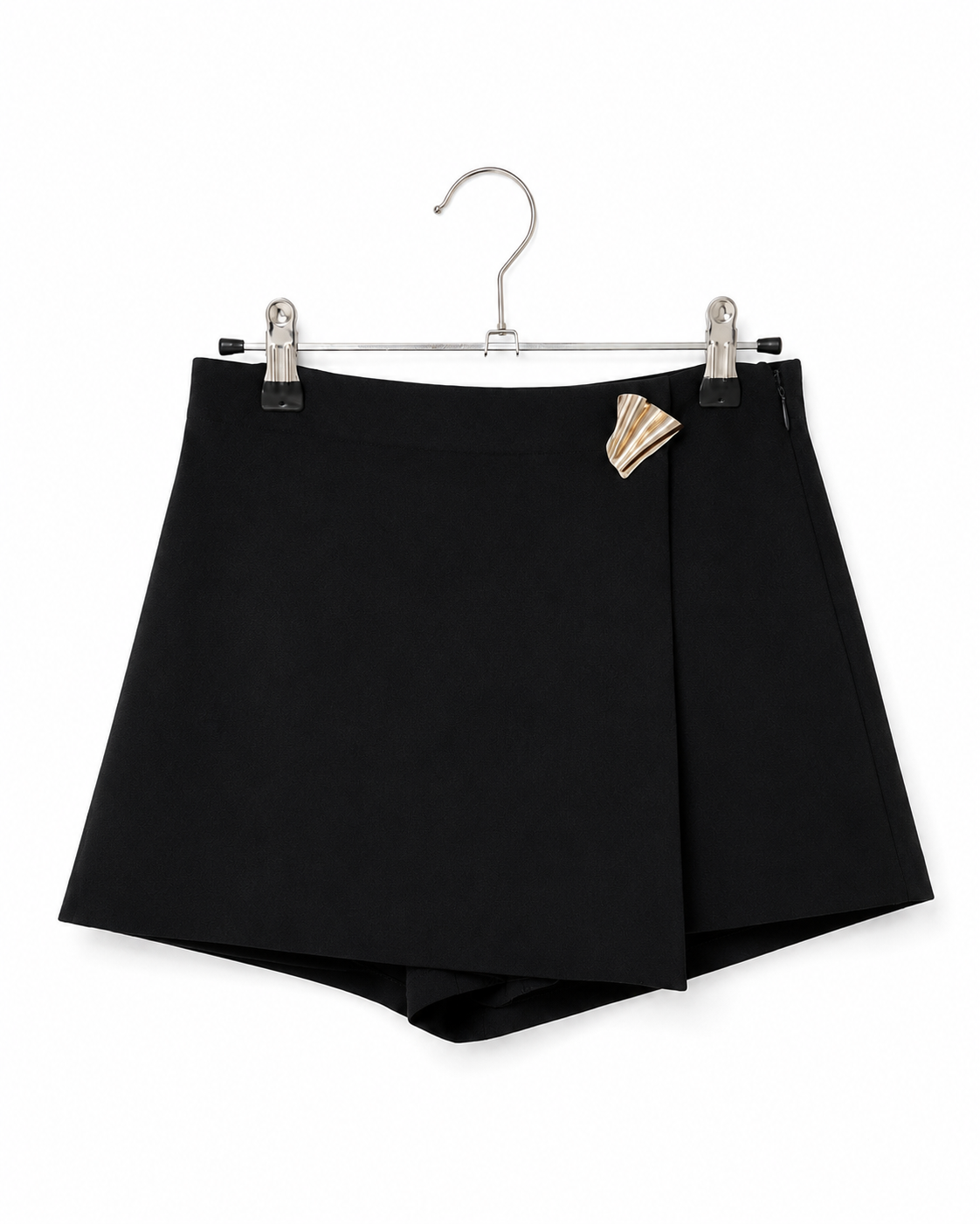 Tailored Skort With Statement Button