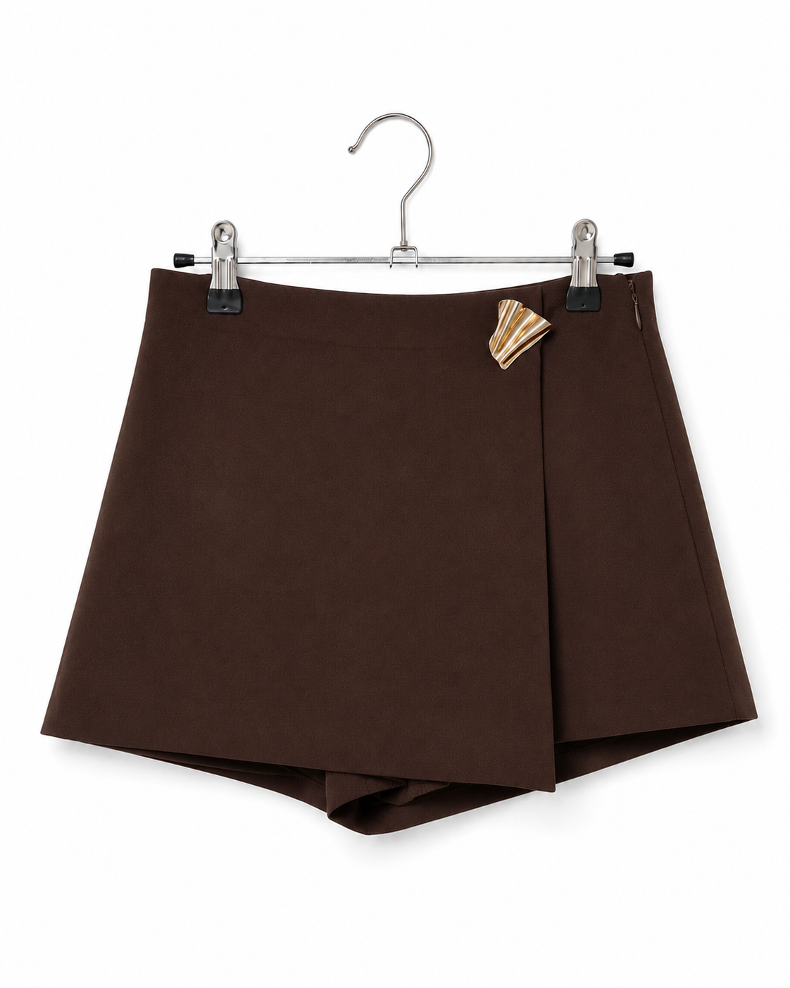 Tailored Skort With Statement Button