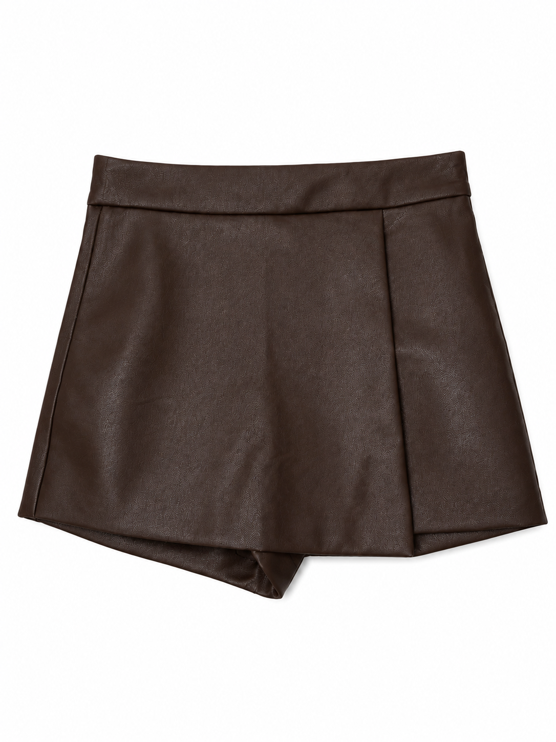 Faux Leather Mini Skort