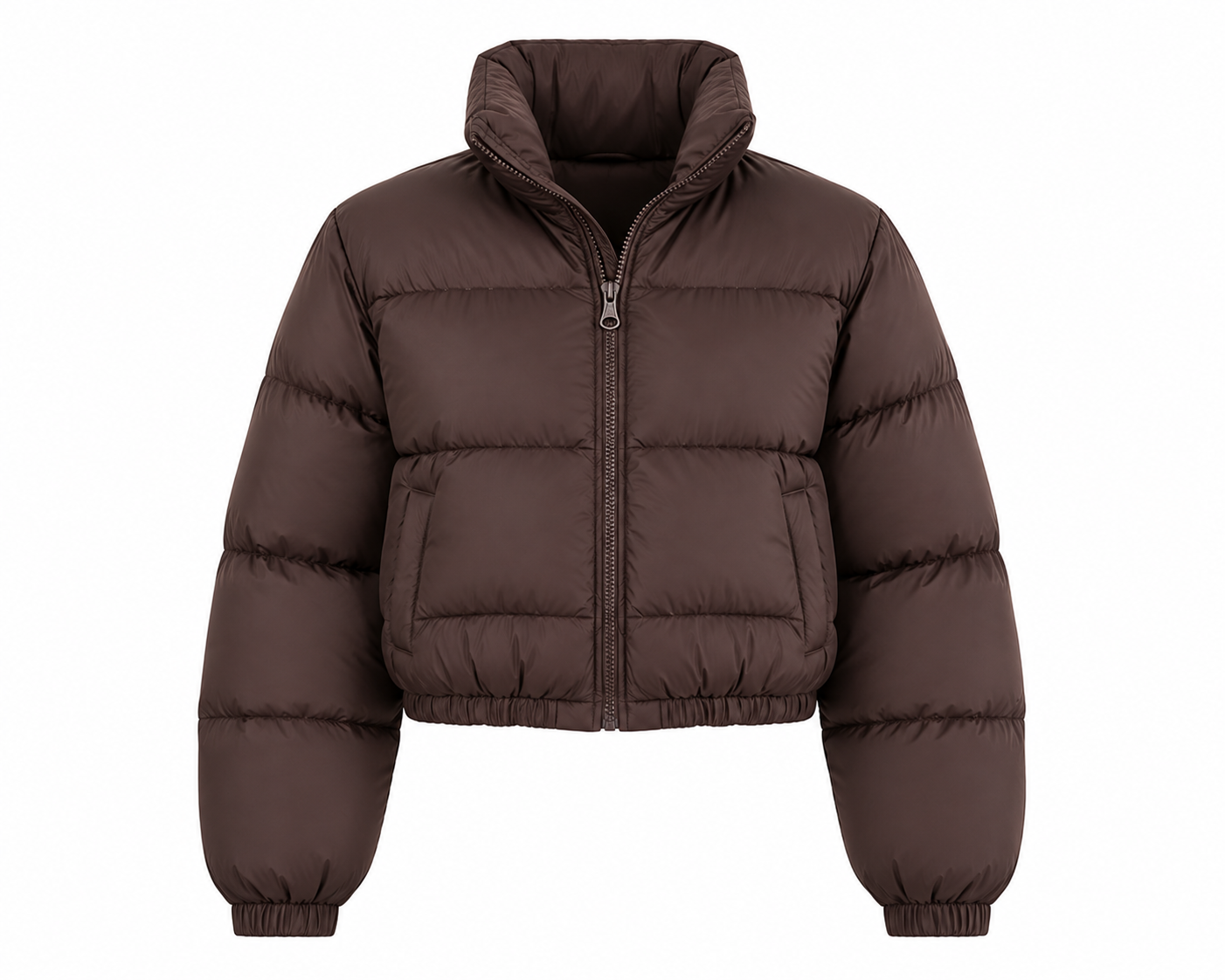 BROWN PUFFER JACKET