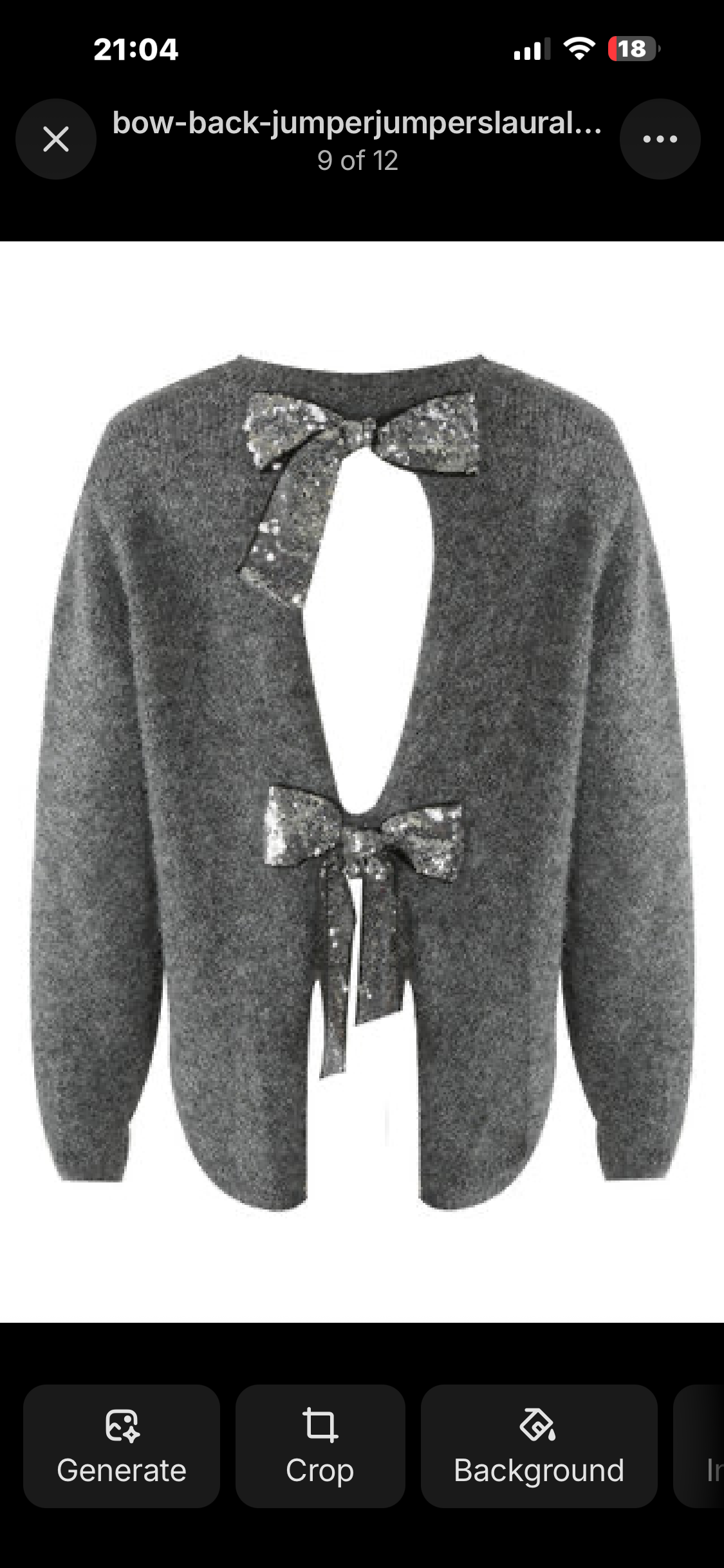 Bow Back Knit Jumper