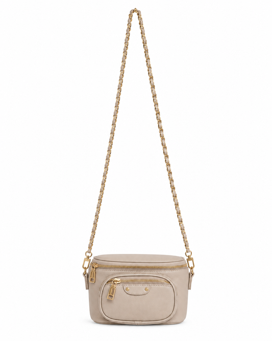 Beige Long Strap / Bum Bag