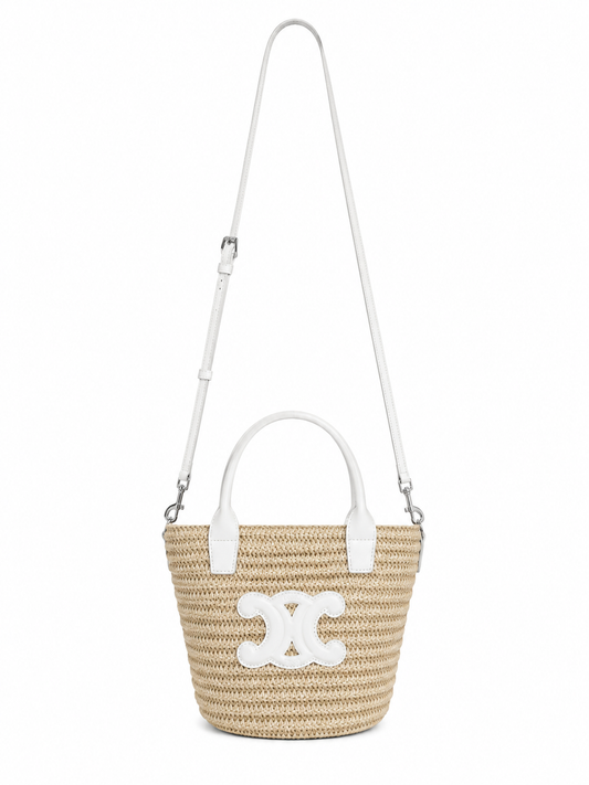 Small CC Tote Bag in WHITE