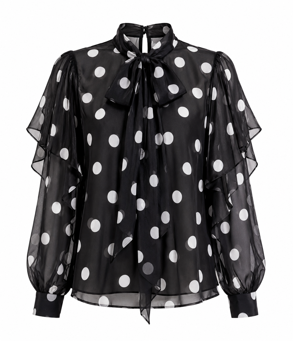 Polka dot blouse