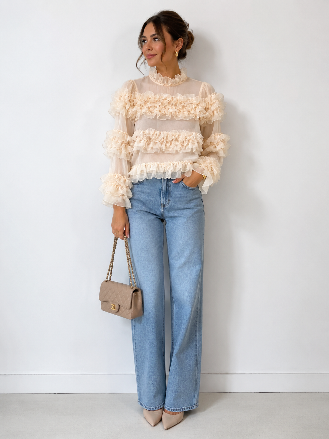 Romantic Ruffle Blouse