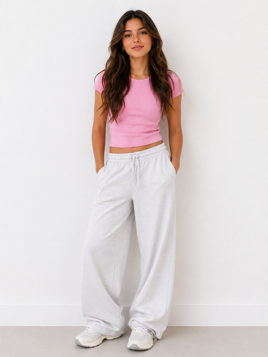 Pink Ribbed Top