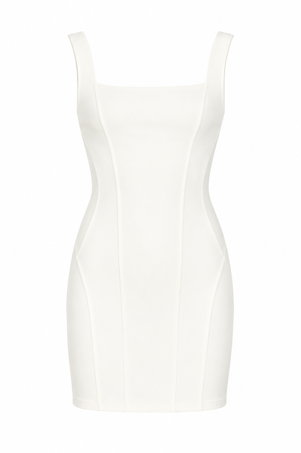 Panelled Square Neck Mini Dress