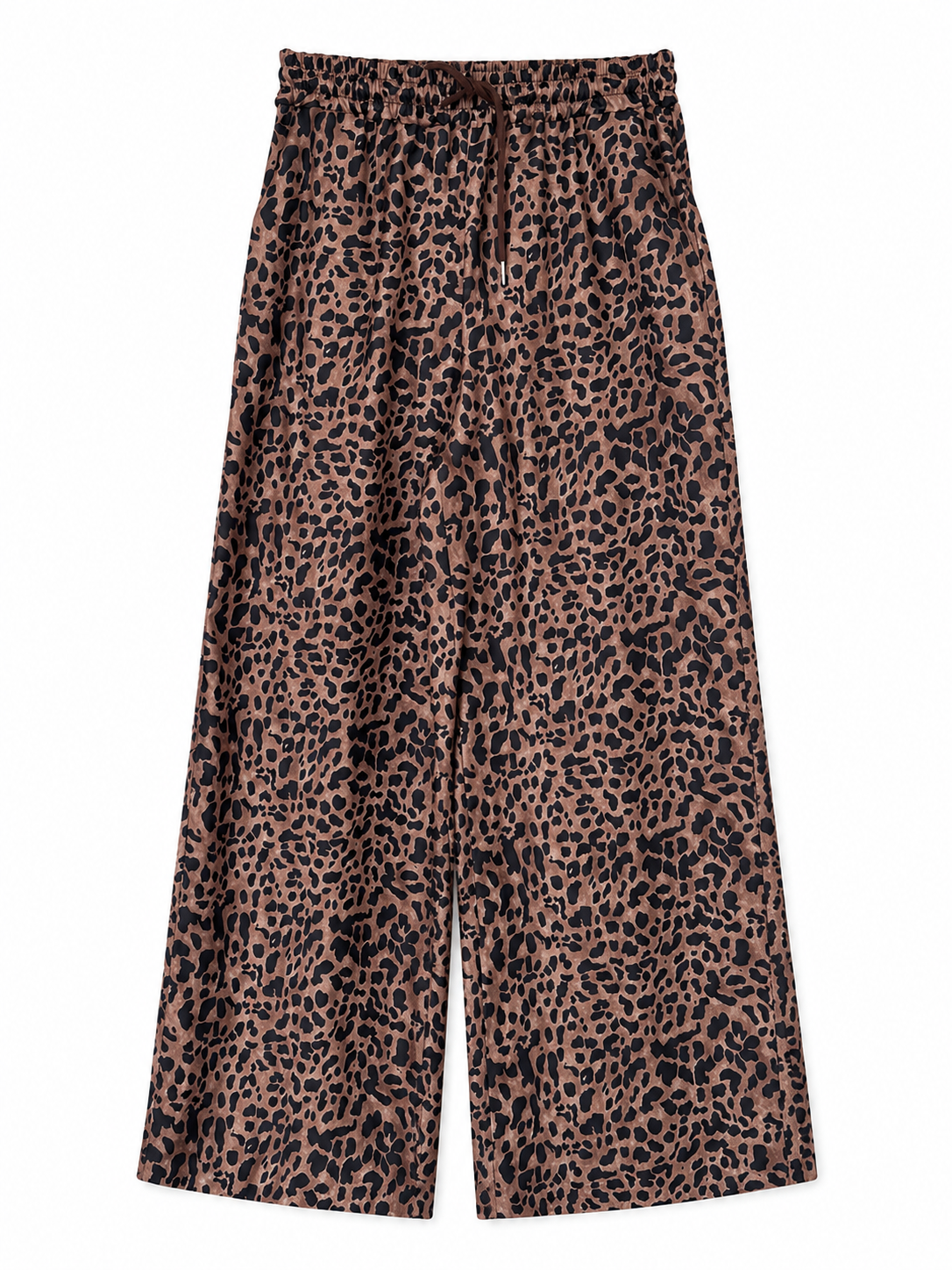Wide Leg Leopard Print Pants