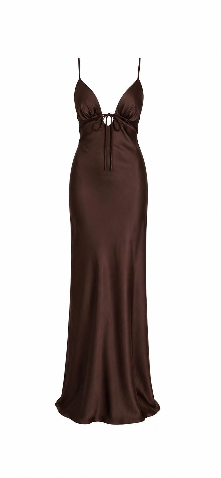 Satin Cut Out Maxi Dress