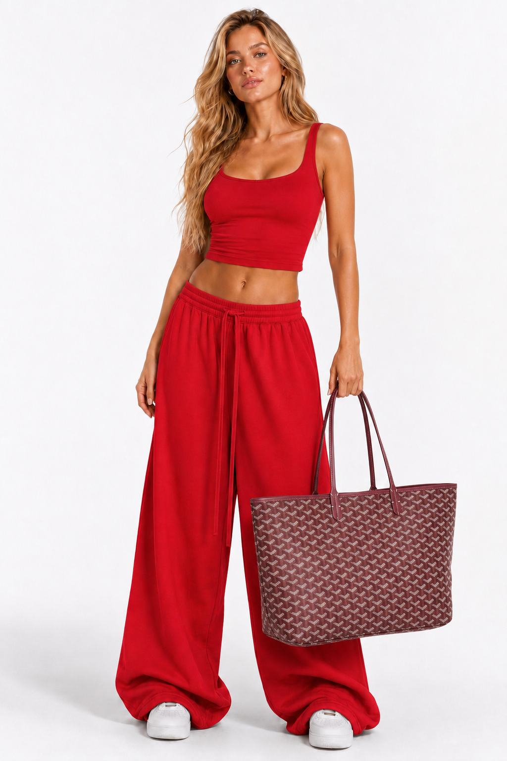 Red Two-Piece Set