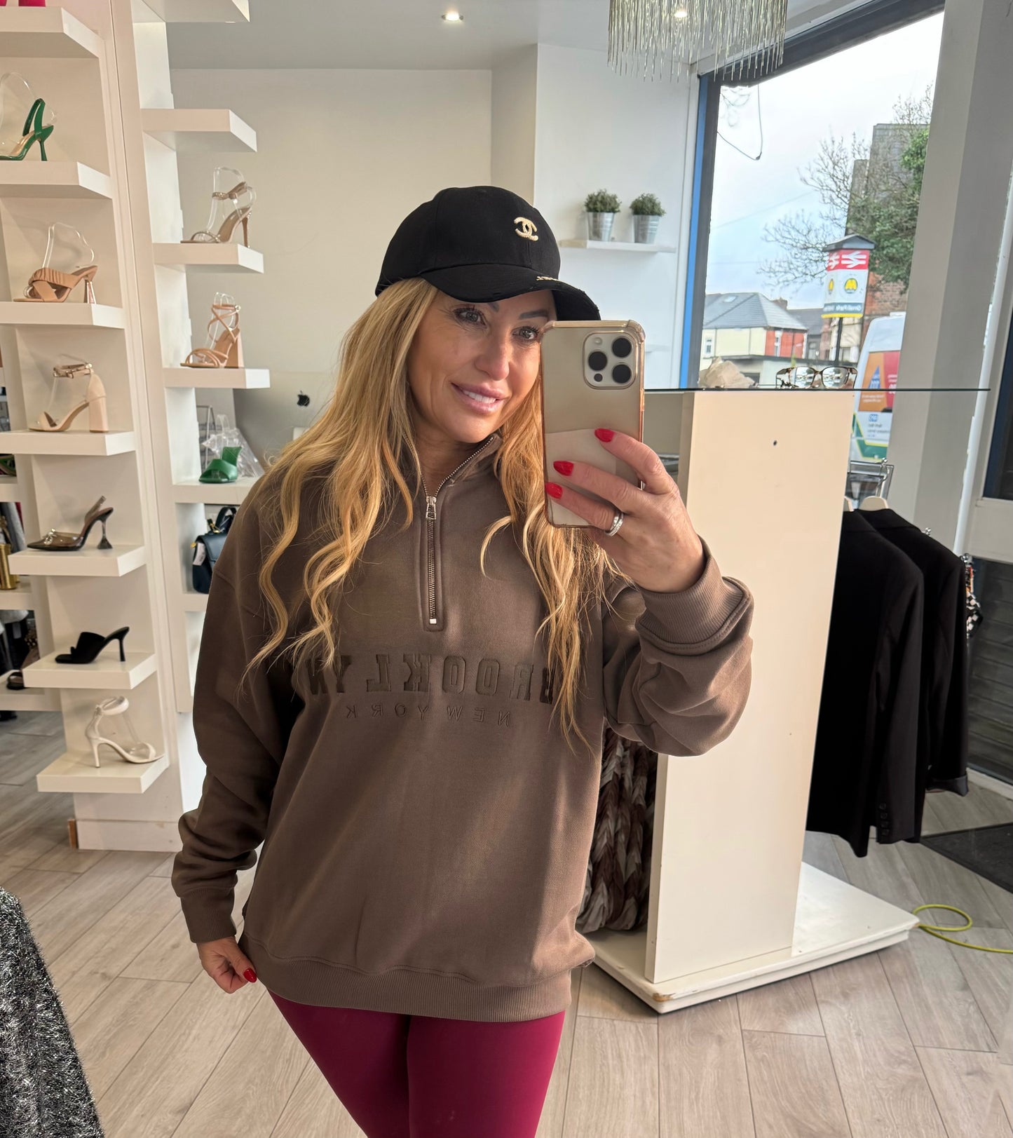 Brooklyn Half Zip Sweatshirt