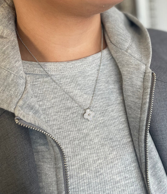 SILVER CLOVER CHAIN