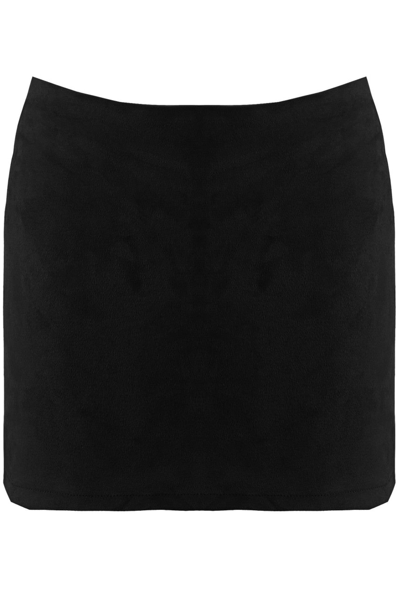 Faux Suede Skort