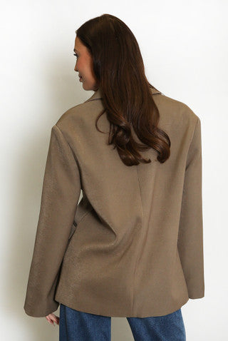 Oversized Double Button Blazer