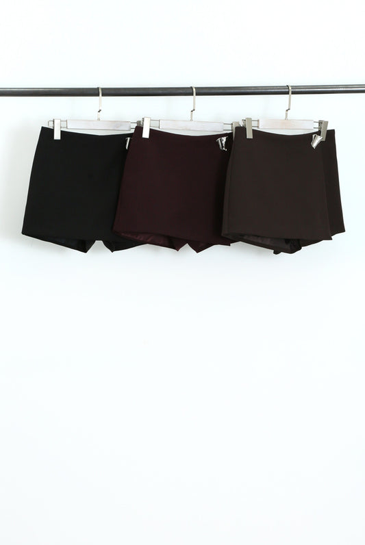 Tailored Skort With Statement buckle