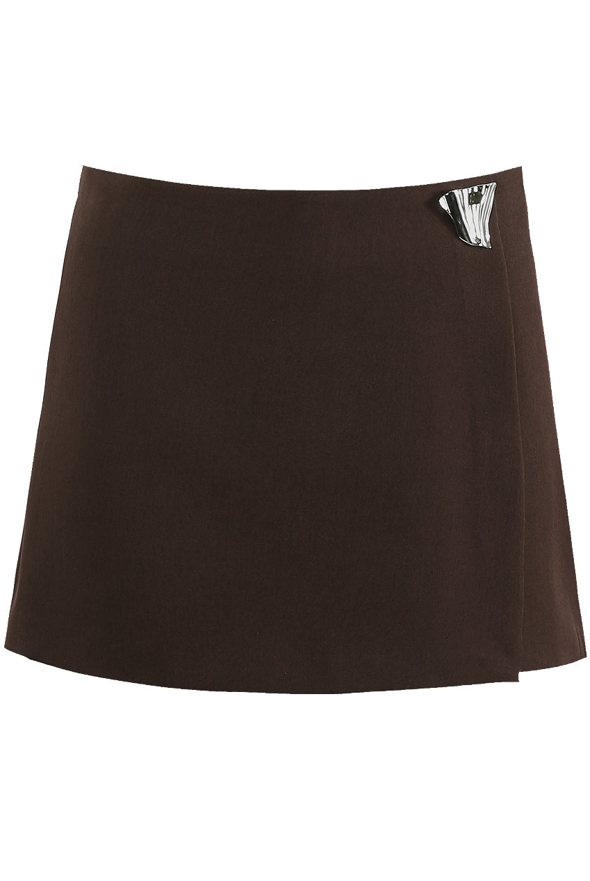 Tailored Skort With Statement buckle